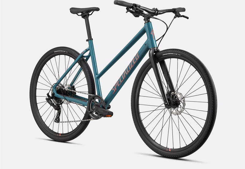 Specialized Sirrus X 2.0 Step Through Hybrid Bike 2021 Turquoise/Red-1